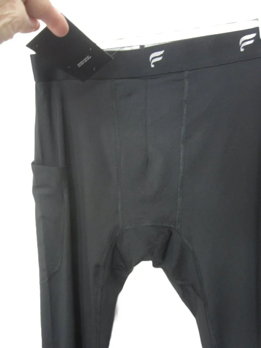 Fabletics Mens Size M NEW The Base Layer Full Length Tight Black Gym Workout Run